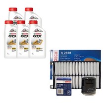 올뉴K7(YG) 2.4 가솔린 캐스트롤 GTX 5W30(5L)SP/C3 보쉬필터패키지 1182-2658