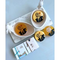 [예약할인}추석선물 보름달 달토끼비누 수제비누세트 명절선물세트, 2구, 투명