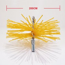 역풍방지기 후드캡 배관용품굴뚝 브러시 액세서리 직경 100150200mm 거친 및 단단한 필라멘트 청소 도구, 01 200mm Brush head