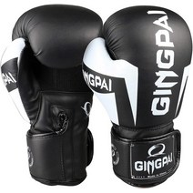 워닝 복싱 다이어트 오픈핑거 라이벌 글러브 남자 여자 위한 권투 장갑 펀칭 백 킥복싱 무에타이 전투 장갑 위한 가죽 권투 장갑, 검은색, 8온스