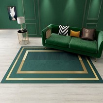 모듈협탁 침대미니협탁 침대옆협탁 틈새협탁 북유럽 조명 럭셔리 짙은 녹색 거실 카펫 미국 가정 침실 침대 옆 깔개 소파 커피 테이블 매트 미끄럼 방지 현관 매트, 1, 60x90cm