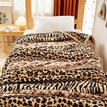 호피담요 레오파드 담요 이불 봄가을 겨울 학생 전용 침대용 두꺼운 덮개