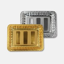 고급 PET용기 18호 금색 은색 묶음 100개 정육포장 고기진열 배달 재활용 일회용기 PSP