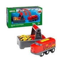 브리오 월드 33213 - RC 기차 3세 이상 어린이를 위한 2피스 나무 장난감 세트, Train Engine