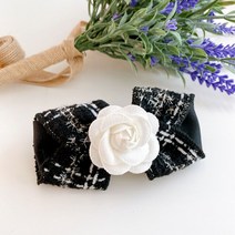 카멜리아 래핑보우 블랙 리본핀 US3620K