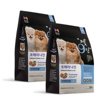 목우촌 전연령용 오리 펫9단 포메라이안 전용사료, 1.8kg, 2개