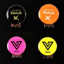 볼빅 골프 볼마커 자석 클립 큐빅 골프용품, 볼빅 볼마커_Vivid 오렌지
