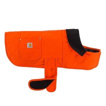 Carhartt 강아지용 옷 펌 덕 단열 초어 코트 브라운/브래스, X-Large_Hunter Orange/Brass