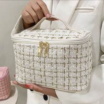 고급 메이크업가방 트위드 화장품가방 화장품정리백 럭셔리 소품박스