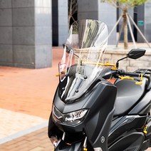 2021 NMAX125 튜닝 미들 스크린 윈드쉴드 클리어 투명 보조스크린 야마하 엔맥스 국산, 클리어 스크린 + 범용 보조 스크린