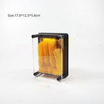 입체퍼즐 모형 3D 복제 지문 바늘 그림 조각 예술 플라스틱 장난감 게임 Pinart 모양 Shoumo 3 차원 모델 빌딩 블록, [01] 주황색