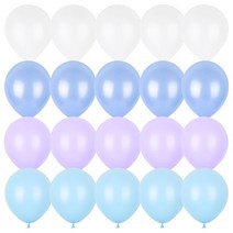 라운드풍선 31색상 20P /생일파티 브라이덜샤워 베이비샤워 돌잔치 환갑 퇴직, 라벤더블루