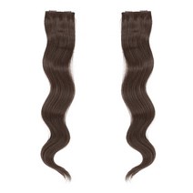 가발매니아 히피펌 50cm 부분2피스 좌우대칭 2set(제디원사), 초코브라운