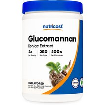 뉴트리코스트 글루코만난 파우더 500G, 단색, 250.0인분 1팩