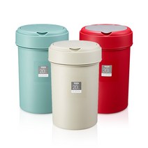 코멕스 클린 종량제 휴지통 20L 베이지민트레드, 민트, 1개