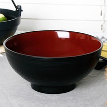 적티크 면기 멜라민 라면 우동 일식 국수 모밀 소바 라면기 우동기 덮밥 그릇, 1개