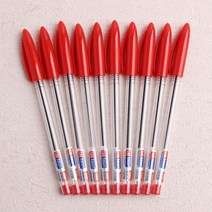 스마트 사무용 볼펜 10p세트 채점용 빨간색볼펜 멀티펜-2802EA, 본상품선택