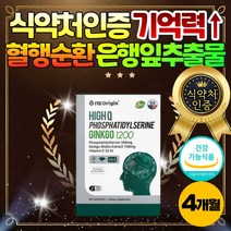 혈액 혈행 순환 보조제 징코 은행잎추출물 50대 60대 식약처인증 손 발 다리 저림 은행추출물 징코 빌로바 NONGMO 정 캡슐 남자 여자 남성 여성 엄마 아빠 명절 선물 추천