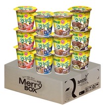 [메리박스] 컵라면 4종세트 오뚜기 컵누들 혼합맛 12개(매콤한맛3+우동맛3+매콤찜닭3+짜장맛3), 1세트