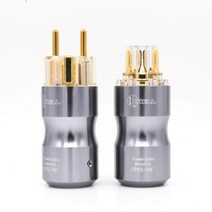 Krell power EU Schuko 버전 24k 금도금 전원 플러그 오디오 HIFI 공급 장치 소켓, 02 EU  female