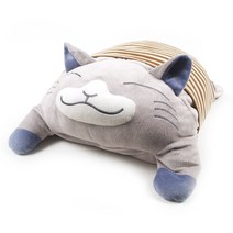 토라네코(심술고양이) 빅 릴랙스쿠션 바디필로 인형쿠션, 그레이
