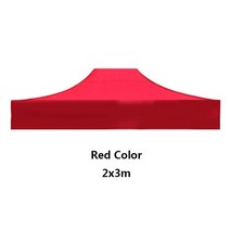 루프 탑 텐트 차량 용 어닝 하드 옥스포드 캠핑 커버 캐노피 천막 천 교체 야외 비 방수 uv 보호 4 코너 타프, 2x3m 레드