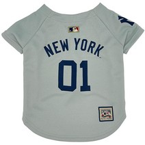 Pets First MLB 휴스턴 로스 빈티지 스로우백 저지 개 및 고양이용 엑스 스몰. - 최고의 애완동물 저지 팀 색상 원 사이즈 (AST-4000-XS), New York Yankees