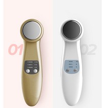 틱톡 딥클렌징 냉열 음이온고주파진동 갈바닉얼굴마사지기 모공축소 홍조 주름 트러블케어 얼굴 마사지기, 골드, 갈바닉이온마사지기