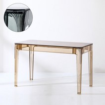 투명 아크릴식탁 고스트 다용도 데스크 식탁 깔끔한 아일랜드 카페테이블 화이트, 보증금, 3