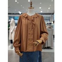 써스데이아일랜드 프릴 포인트 더블 블라우스 T226MBL136W(2022770)
