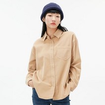 체이스플러스 여성 오버핏 코듀로이 셔츠 봄가을 셔츠 긴팔남방 -AFAG5456C