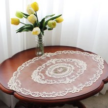 쥴리에뜨 자수 레이스 러너 72cm 콘솔러너, 없음