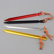 텐트팩 핀 알루미늄 팩 백패킹용 용품 펙, 블랙