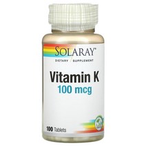 솔라레이 비타민 K 100 mcg 100 태블릿, 1PACK