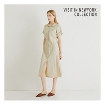 [비지트인뉴욕(VISIT IN NEWYORK)] 프론트 오픈 포켓 원피스(VY7OPE1)