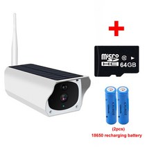 IP 보안 카메라 CCTVHD 3MP 무선 태양 WiFi 카메라 스마트 홈 보안 감시 야외 CCTV 비디오 모니터 모션 감, 04 Cam 64gCard Battery