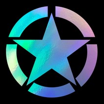 써클스타 자동차 포인트 스티커, L, HOLOGRAM