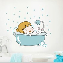 포인트스티커 벽지 꾸미기 SA006 거품목욕 시트지