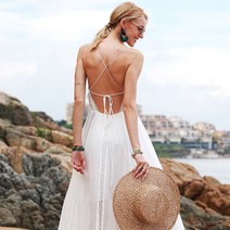 괌원피스 동남아 해외여행 비치 베트남 나시 화이트 롱원피스