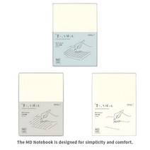 미도리노트 MD 노트 S 유선, L (A5) 방안지