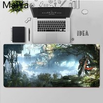 Maiya 품질 로스트 아크 고무 마우스 내구성 데스크탑 마우스 패드 대형 마우스 패드 키보드 매트, 잠금 가장자리 30x80cm, A5, 1개