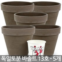 독일토분 바솔트 13호 5개세트 - 표준형 화분 다육이화분 토분 인테리어화분 토기분 미니화분 다육화분 선인장화분 소형화분 식물 다육이, 한성_독일토분 바솔트 13호(5개세트)
