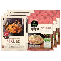 (냉동)cj제일제당(주) 비비고 새우볶음밥2인x3개+비비고 낙지비빔밥2인x3개, 6개, 428g