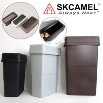 SKCAMEL 슬림 휴지통 카페 병원 매장 업소용 50L 70L 90L, 뚜껑 X, 검정색