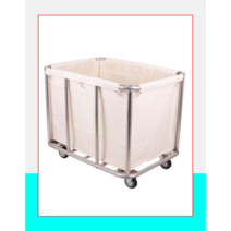 고진 세탁카트 세탁물 모텔 호텔 카트, 8튜브-베이지, 1개