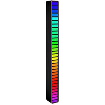 조도계 측정기 광량 검전기 RGB 사운드 제어 리듬 조명 32 LED 18 색 오디오 스펙트럼 분석기 자동차 게, 01 32 LEDs