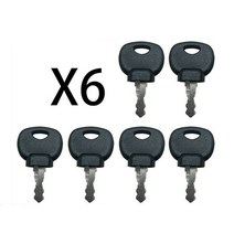 자동차키 스마트키6pcs 점화 키 공장 응용 프로그램 예비 14607 Jcb Bomag Hatz Manitou 트랙터 자동차 교, 한개옵션0