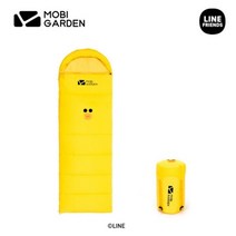 캠핑가방 Mobi Garden-프렌즈 캠핑용 침낭 후드 머리 타입 오른쪽, 05 yellow(right)