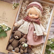 솜인형 솜인형옷 인형옷 인형제작 Waldorf-귀여운 플러시 인형 소녀 네이티브 에나멜 아티스트 수제 카와이, 15 N