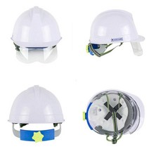 긁힘 방지 보안면 고글 일체 컬러 안전모 제조 화학공장 맨홀 페인트 제약 관리사무소 작업, 녹색